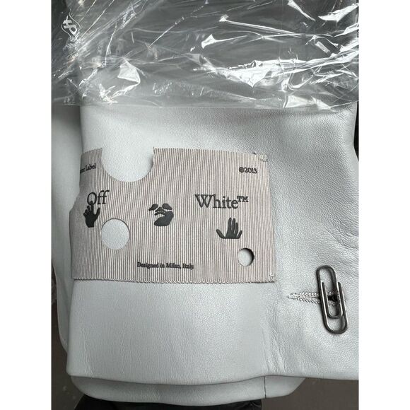 NWT Virgil Abloh 2013 OFF-WHITE Adam Gray Leather Single Breasted Blazer M - Picture 10 of 15